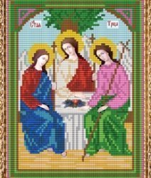 Набор для вышивания бисером СВБ-392 "Икона Святой Троицы"